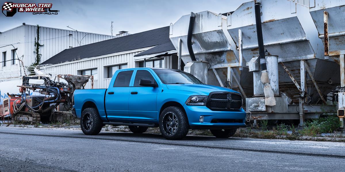 vehicle gallery/dodge ram 1500 fuel maverick d538 20X10  Black & Milled wheels and rims